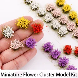 Miniature Simulation Flower Grass Cluster Model Diy Building Garden Sand Table Scene Layout Materials Diorama Kits 1Pcs