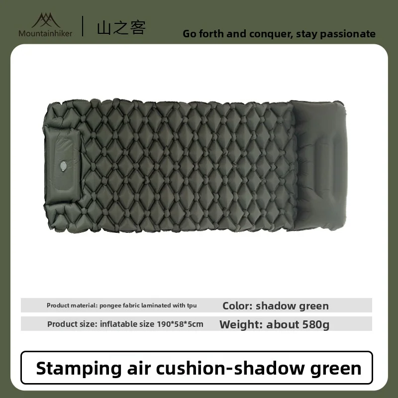 Colchoneta Inflable para Acampar al Aire Libre MOUNTAINHIKER con Almohadas, Colchones de Aire Ultraligeros para Excursionismo, Pesca y Senderismo