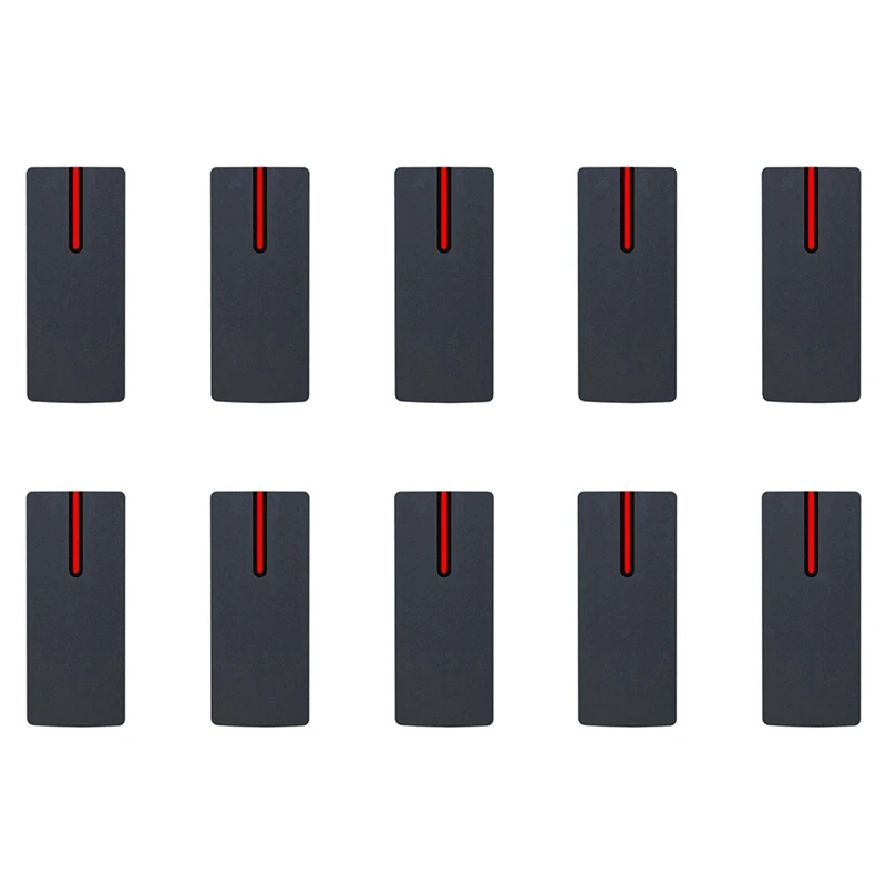 10X IP68 Waterproof IC Card Reader 13.56Khz Proximity Card Access Control Slave Reader Support Wiegand 26/34 Output