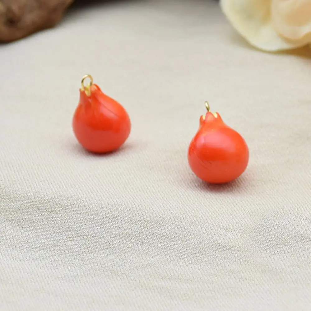 

2PCS Grape 3D Fruit Charm Resin Ornaments Honey Peach Mini Jewelry Making Ornaments Pomegranate Cute Pendant Accessories DIY