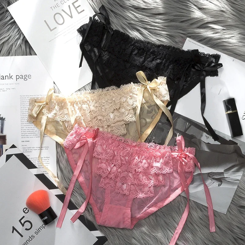 

Women Lace Charming Underwear For Women Ice Silk Temptation Girl Panties Female Briefs women's panties seamless lingerie pants