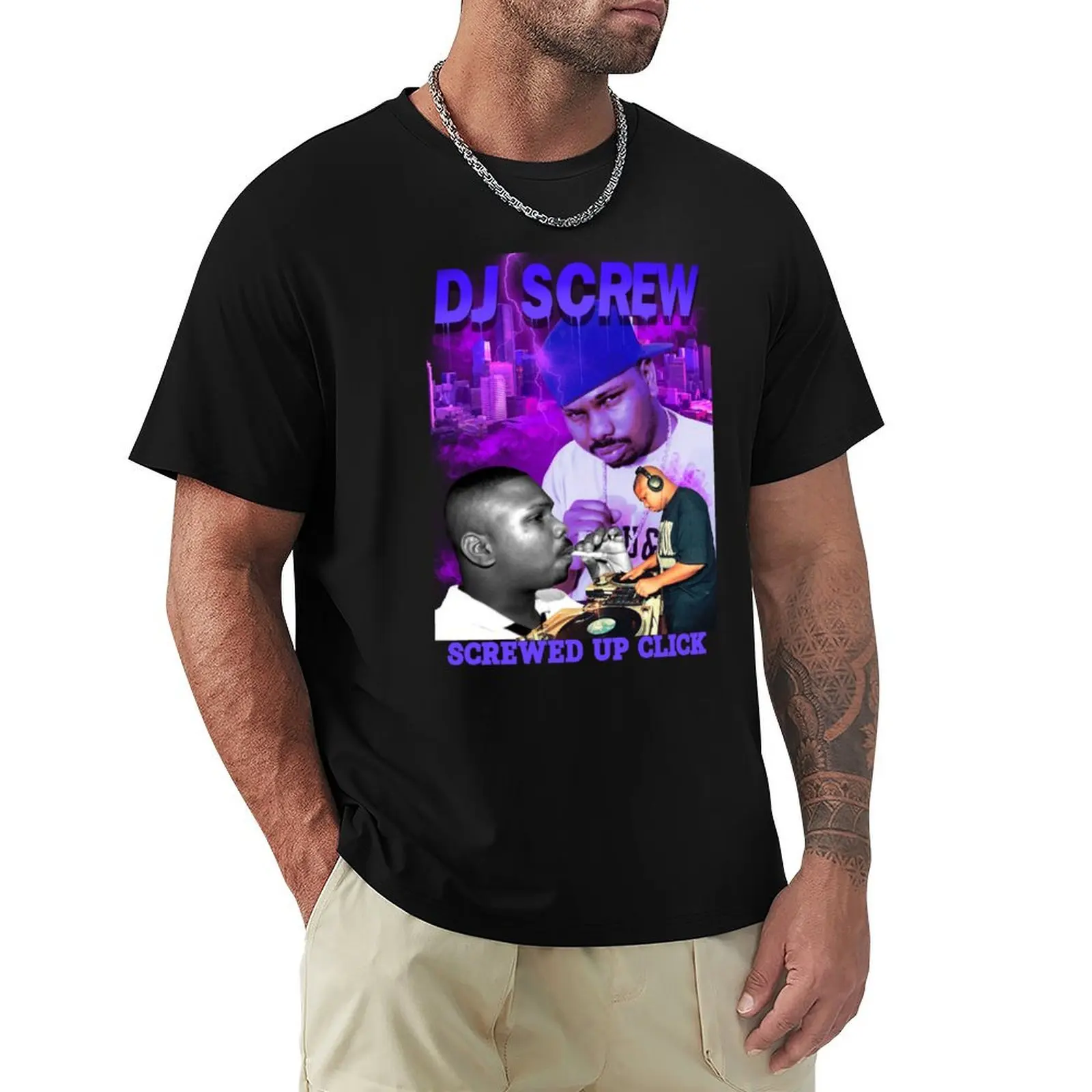 Dj Screw T-Shirt Regular Fit Plain Tee Shirt