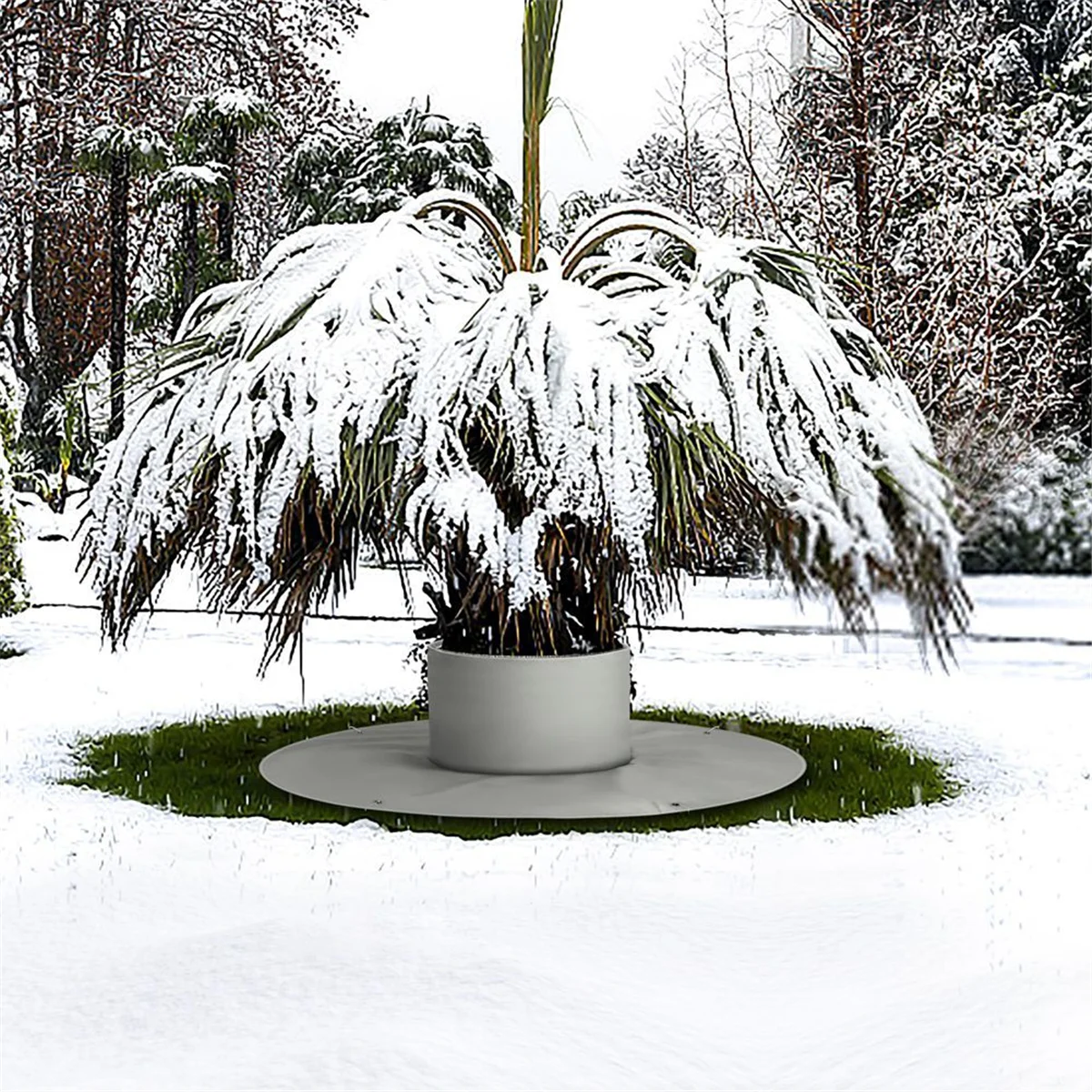 ONCE Palm Tree Root Protectors,3 Layers Tree Root Freeze Protectors with Ground Nails,Winter Tree Root Frost Covers Outdoor