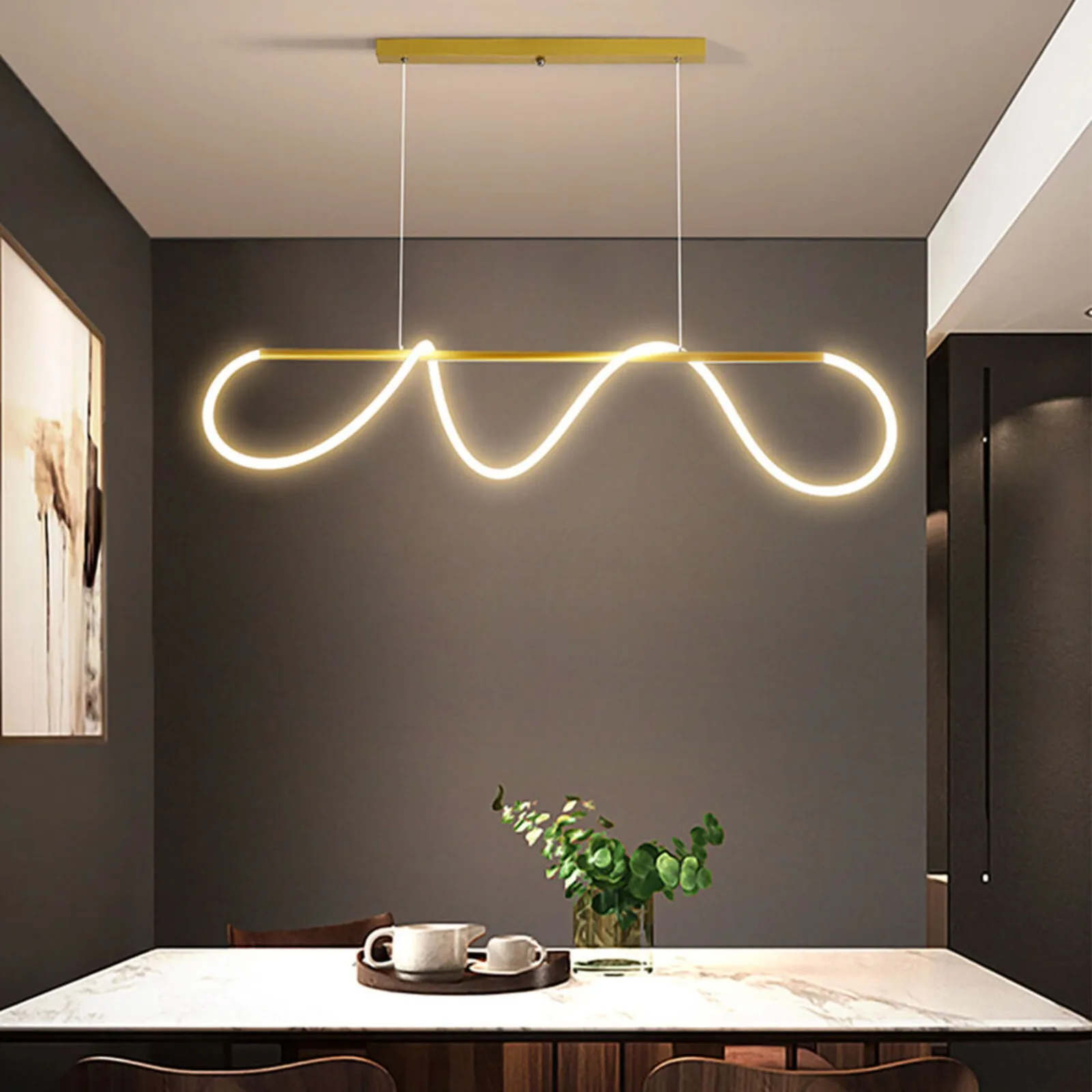 

US Modern LED Pendant Kitchen Island Light Ceiling Fixture Dining Room Hanging Lamp