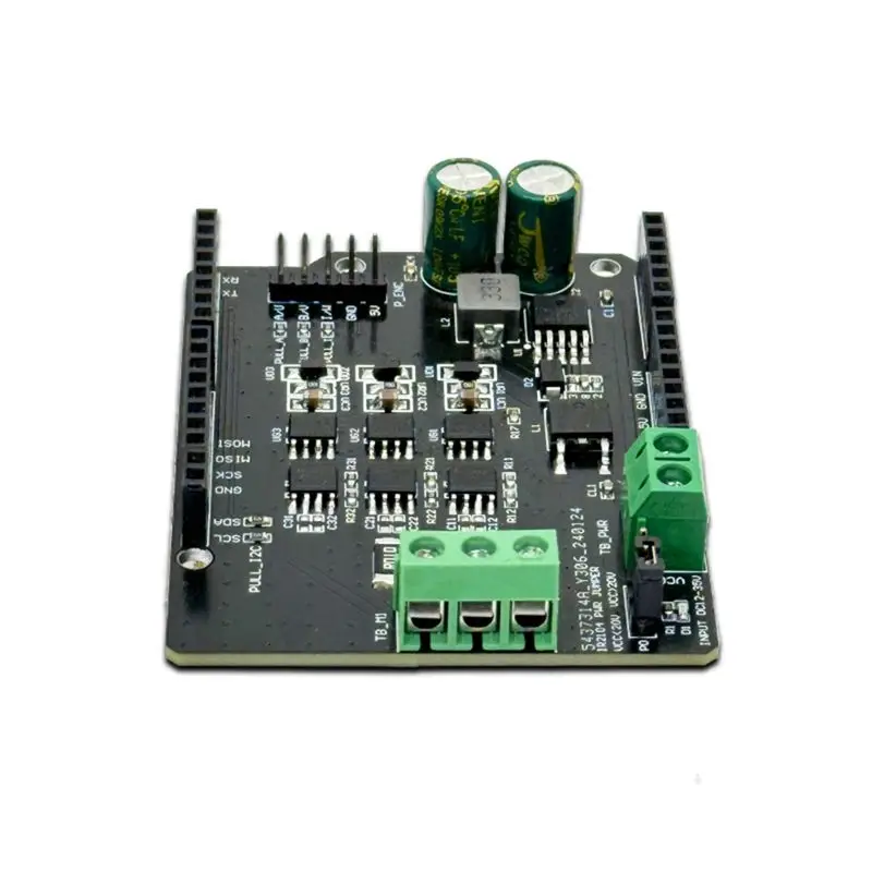 abuo-arduino用focブラシレスモータードライバーボード、シンプルなfocシールドv204、高精度bldc。
