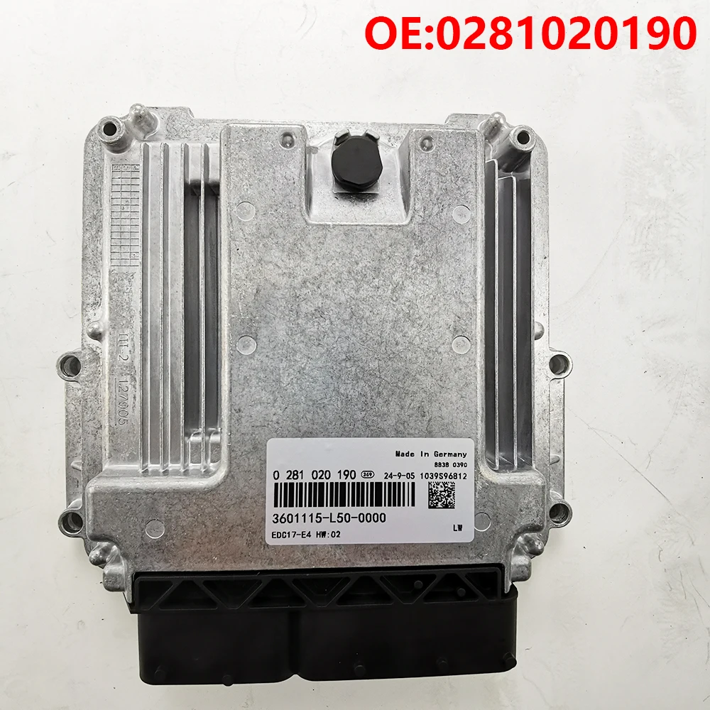 

Original High quality New For 0281020190 Engine computer board ECU 0281020190 EDC17-E4 circuit board P903-V762 for FAW J6