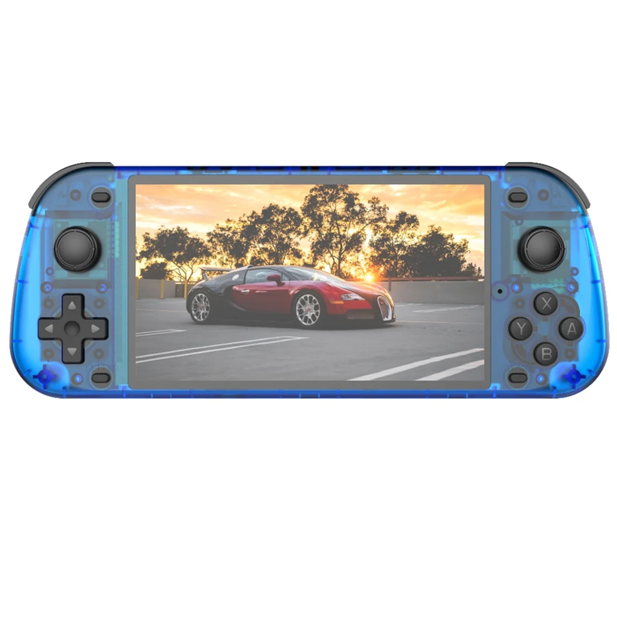 2025+R50S Retro Handheld Game Console128GB Linux System 5.1inch IPS Screen Dual Player Online Gaming Console Blue