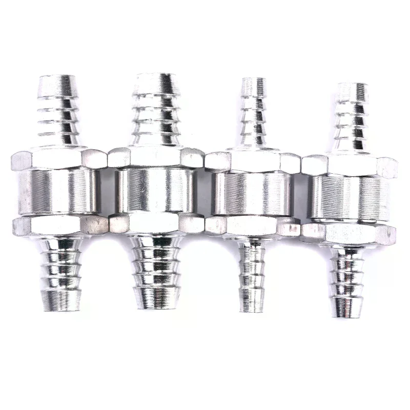 One Way 6/8/10/12mm 4 Size Aluminium Alloy Fuel Non Return Check Valve One Way Fit Carburettor
