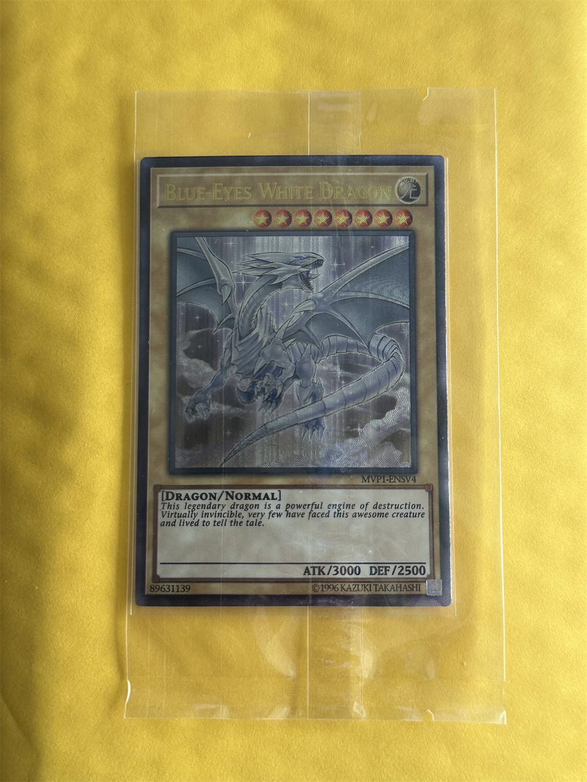 

Yu-Gi-Oh OCG Blue-Eyes White Dragon MVPI-ENSV4 Magia Series Children's Gift Collection Board Game Toy Card (No-Original)