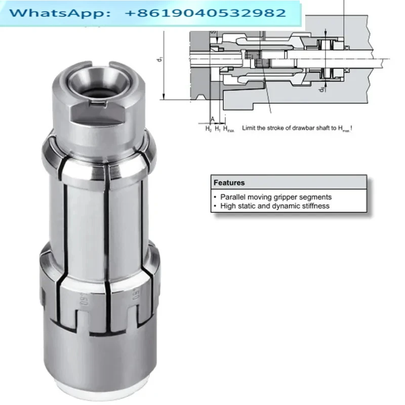 HSK32A 40A 50A 63A 100A Spindle High Speed Broach Claw