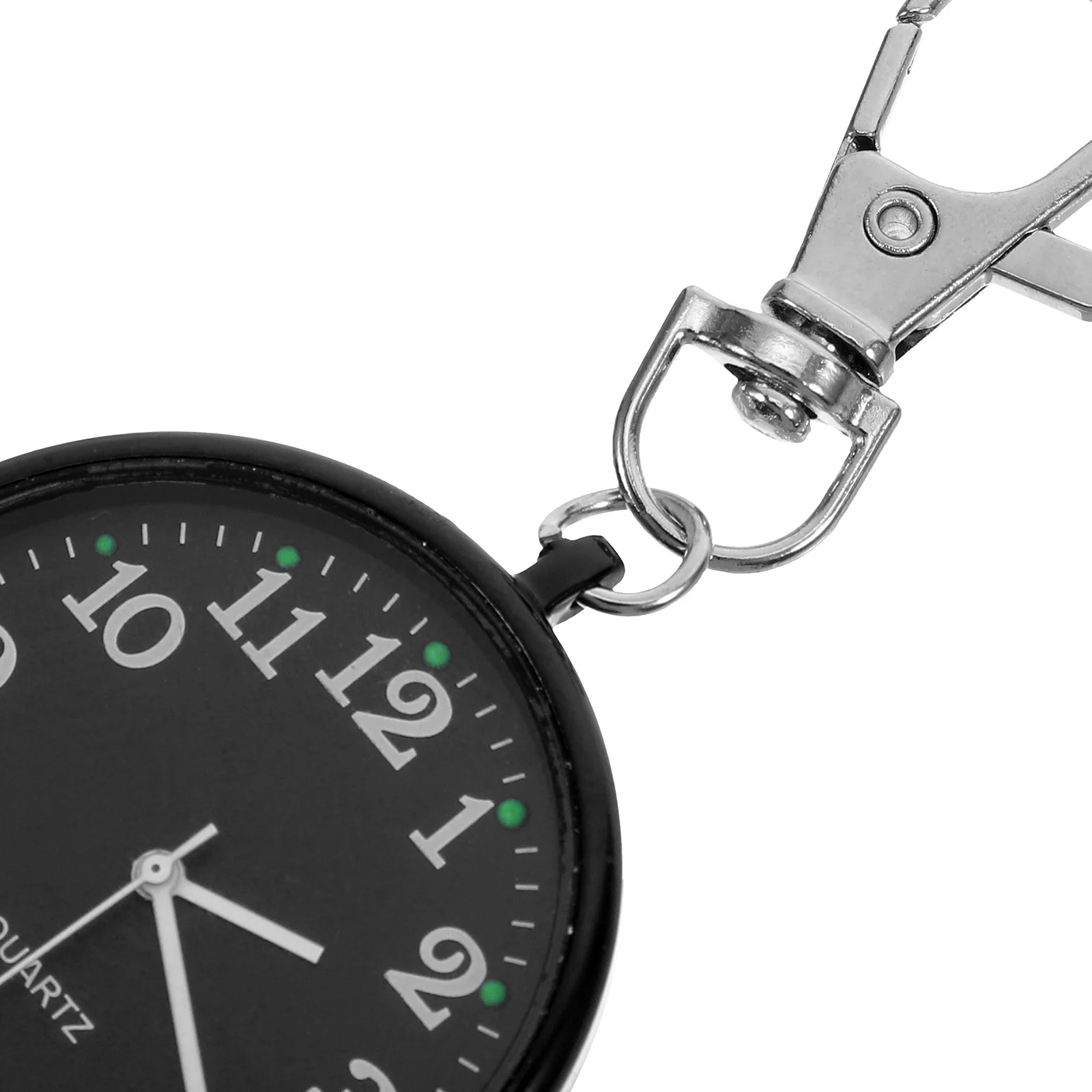 Portable Nurse Pocket Watch Hanging Clip Keychain Fob Watch for Doctors Women Students Lightweight Accurate Timing