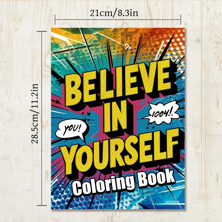 Encouraging Proverbs Adult Coloring Book - 8.3x 11.2 Inch 22 Page Coloring Book - Helps Reduce Stress and Ease Emotions