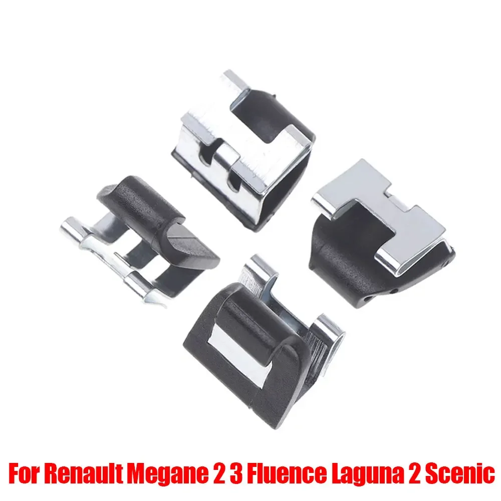 4Pcs  for Renault Megane 2 3 Fluence Laguna 2 Scenic Car Rear Door Window Curtain Clip Auto Door Side Bracket Hook 8200163859