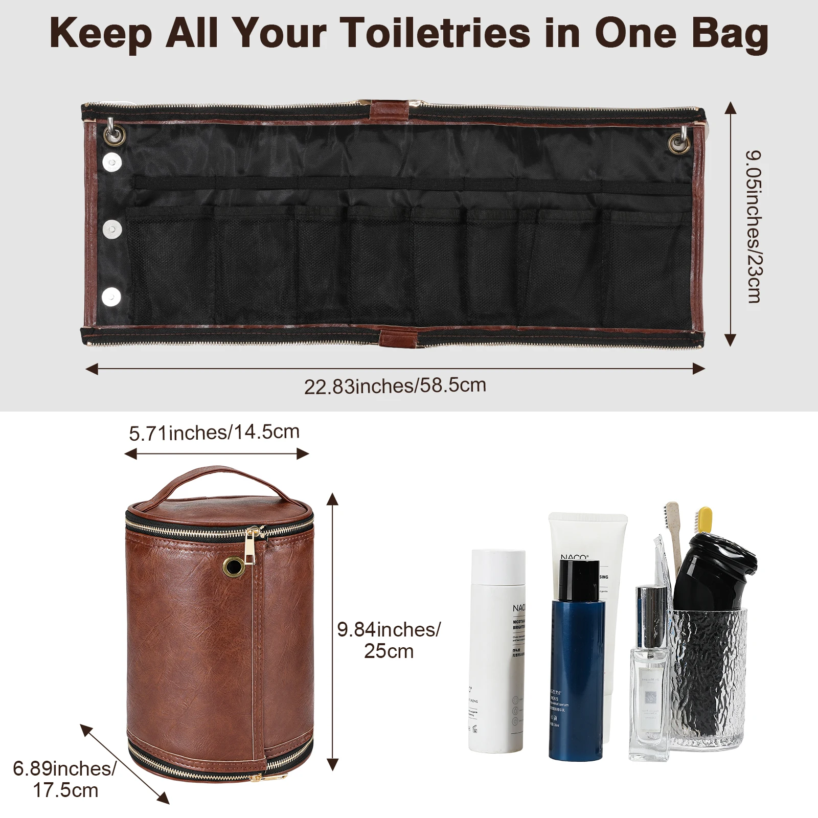 Toilettas voor heren, reistoil - Men Accessories Kit Bag recensie en prijs