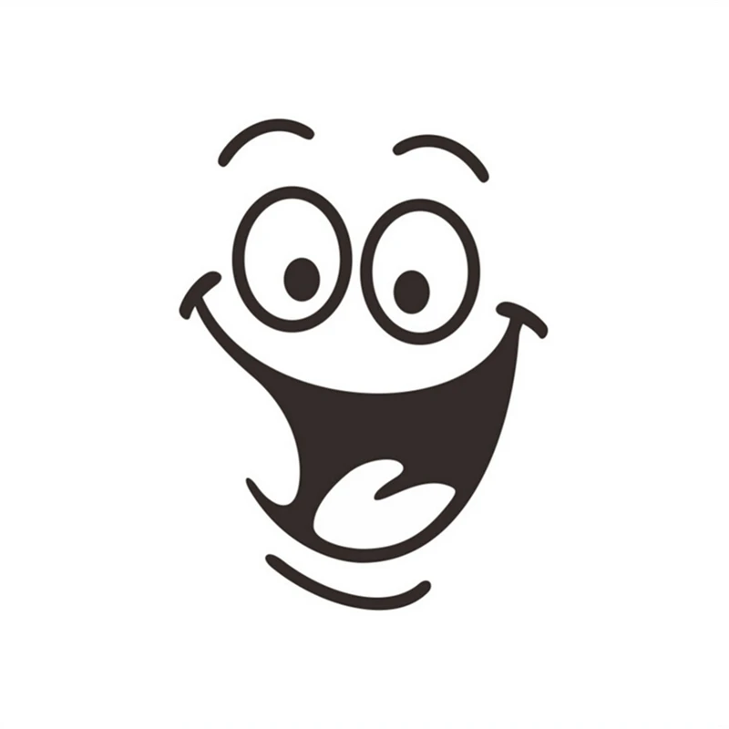 Smile face Toilet stickers diy personalized furniture decoration wall decals