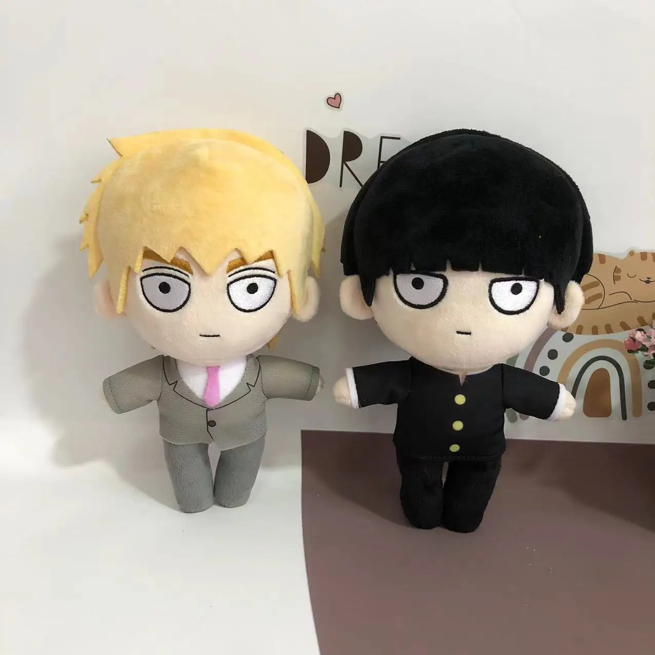 Mob Psycho 100 Mob Plush Doll 20cm Anime Arataka Kageyama Shigeo Soft Stuffed Plushie Toy Xmas Doll For Children's Xmas Gift