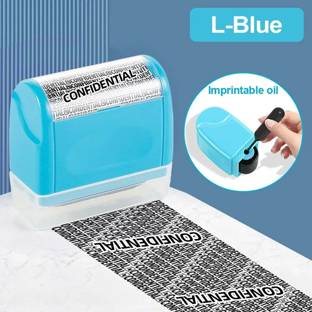 Durable Roller Identity Protection Stamps Safety Portable Confidential Stamp Privacy Protection ID Security Stamp