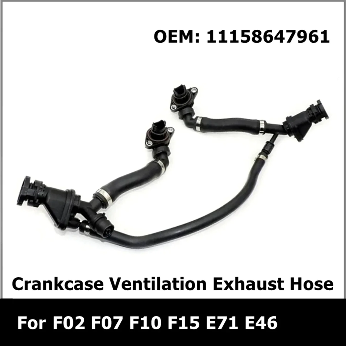 Durável 11158647961   Mangueira de exaustão de ventilação do cárter do carro para BMW