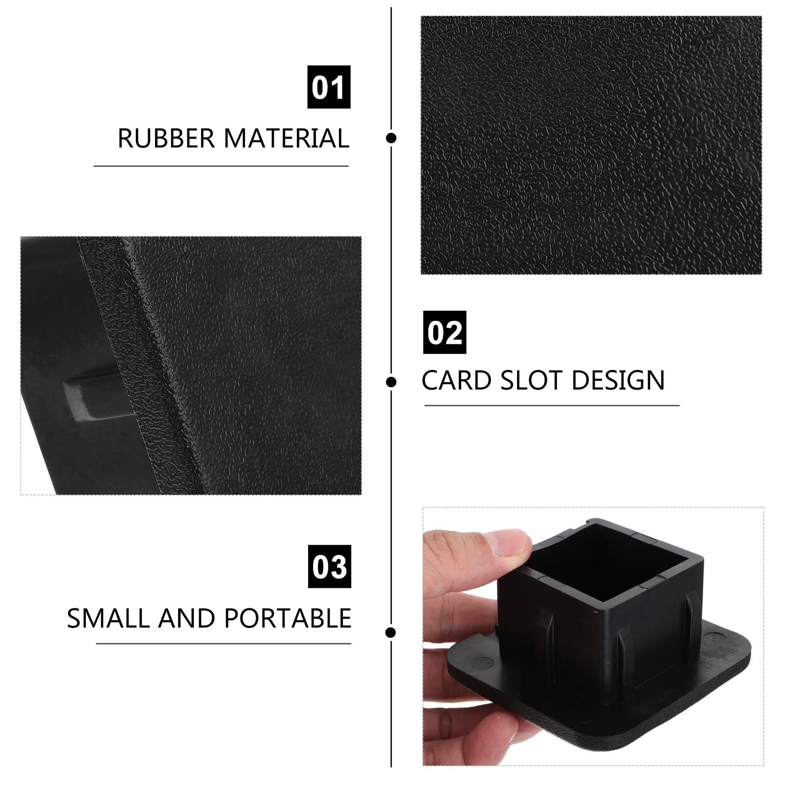 

Trailer Hitch Tube Cover Plug Protector Caps Durable Wear Resistant Easy Install Removable Mud Sand Snow Water Proof Keep