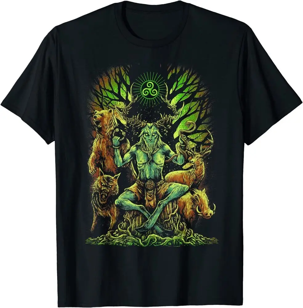 Pagan Cernunnos Irish Scottish Mythologys Tee Shirt  Unisex T-shirts Cotton Luxury brand vintage oversized