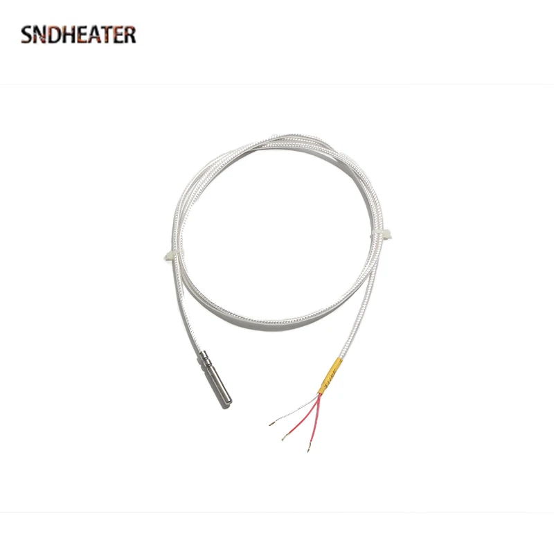 SNDHEATER Waterproof Temperature Sensor Thermocouple NTC 5/10/20/50/100K PTFE Silver Plated Shielded Wire 0.5/1/2M for Fish Tank