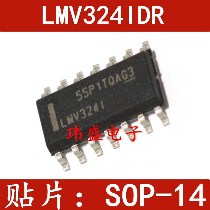 10 pieces  LMV324IDR LMV324I   SOP-14