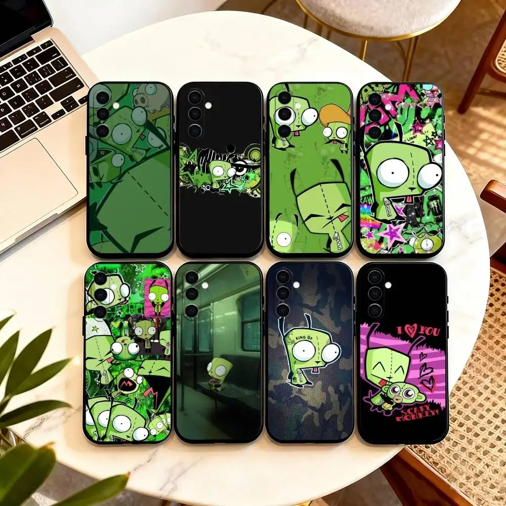 

Madness Invader Z-Zim Gir Phone Case Black Silicone Soft For Samsung Galaxy A73,A72,A71,A70,A53,A52,A51