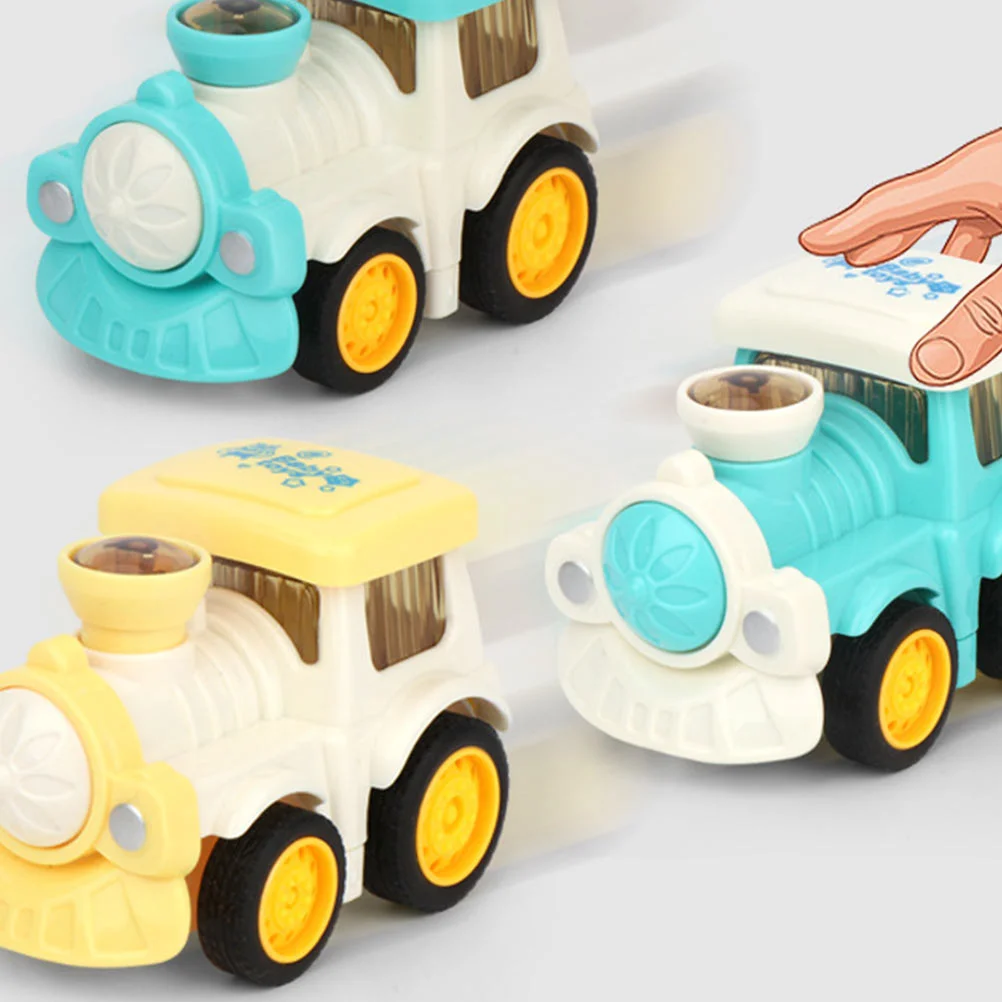 

2 Pcs Inertia Car Little Train Toy Child Girl Toys Children Plastic Friction Powered Kids