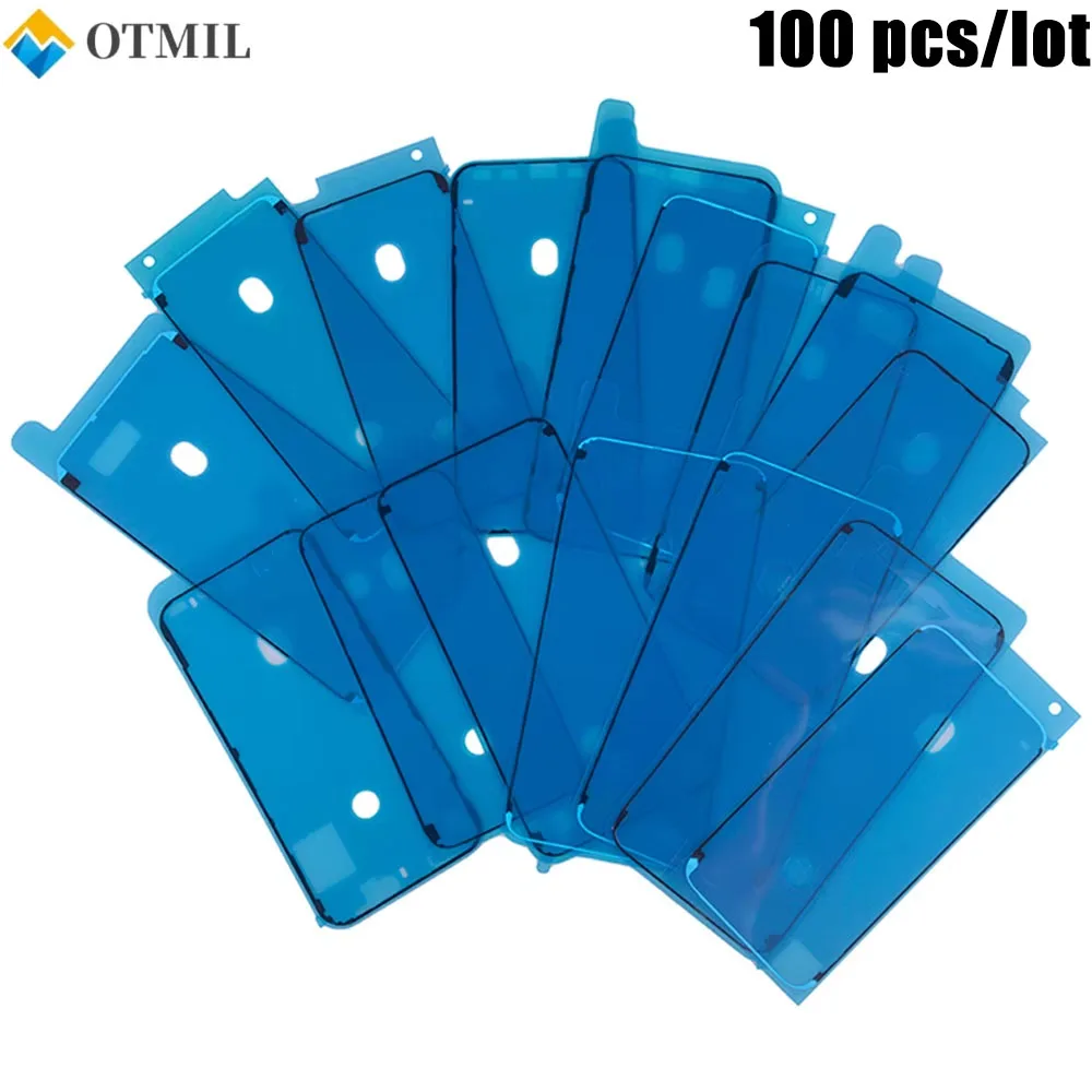 100pcs/lot 3 Layers Waterproof Seal Adhesive Sticker For iPhone  X XS 11 12 13 14 15 16 17 Pro Max XR 7 8 Plus Screen Frame Tape
