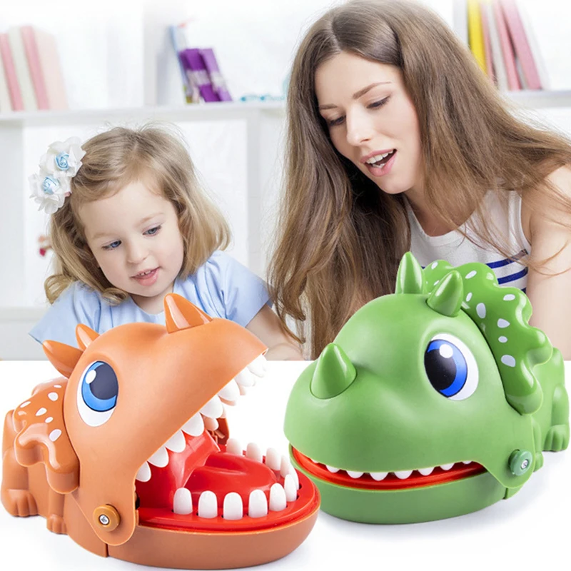 Dinosaur Bite Finger Game Joke Novelty Funny Fierce Dino Toy Party Games Gift Kids Child Family Prank Maker Tricky Challenge Toy