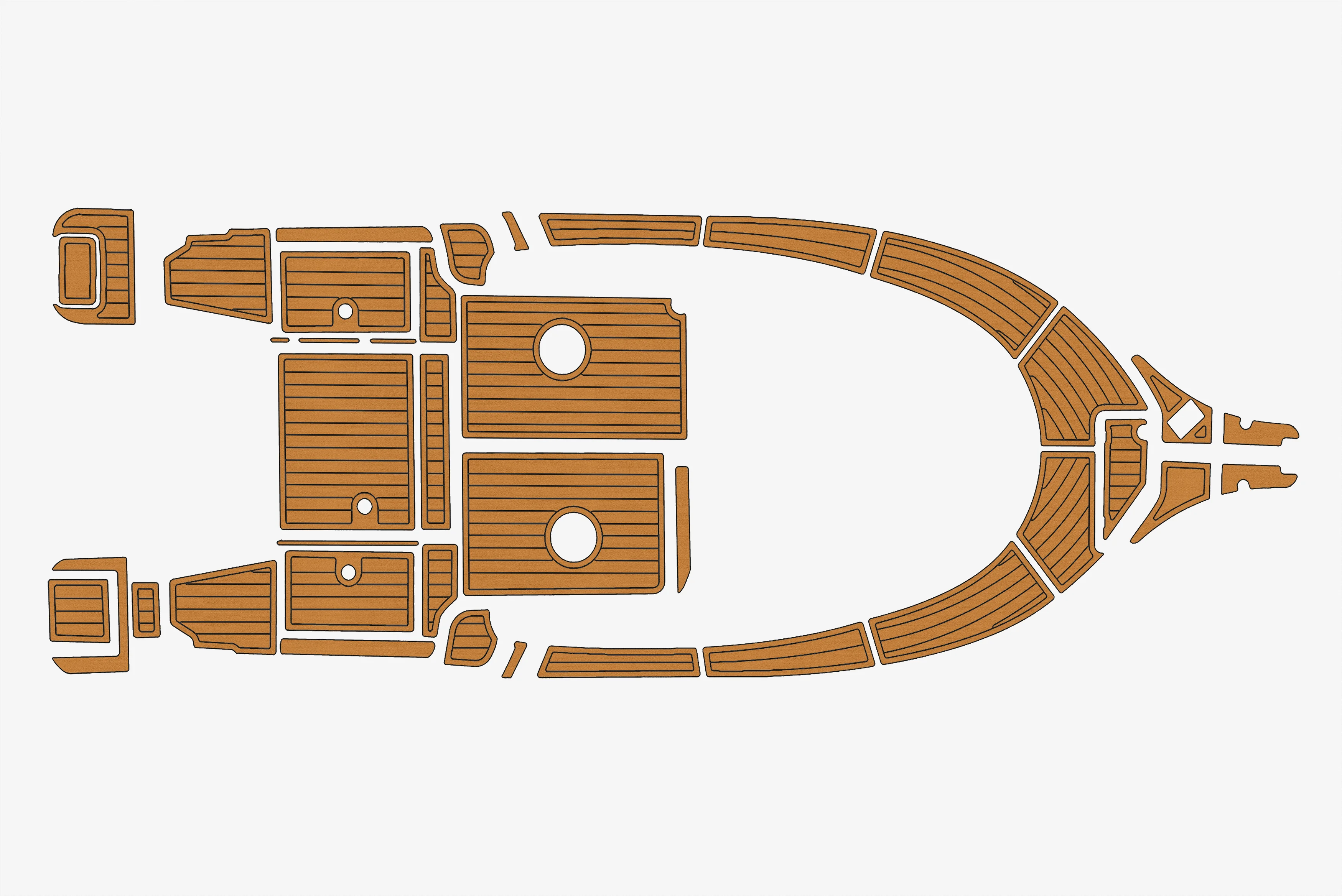 

2023 Astilux Fisher 650 1/4" 6mm EVA foam Non-Slip PVC Teak Decking marine Mat seadek gatorstep carpet Marine Floor