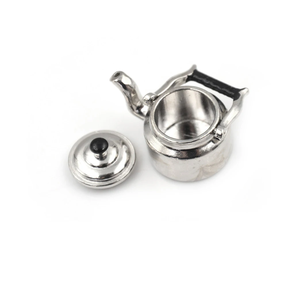 (Ce14)1/12 Dollhouse Miniature Tea Kettle/Tea Pot Pretend Play Furniture Toys