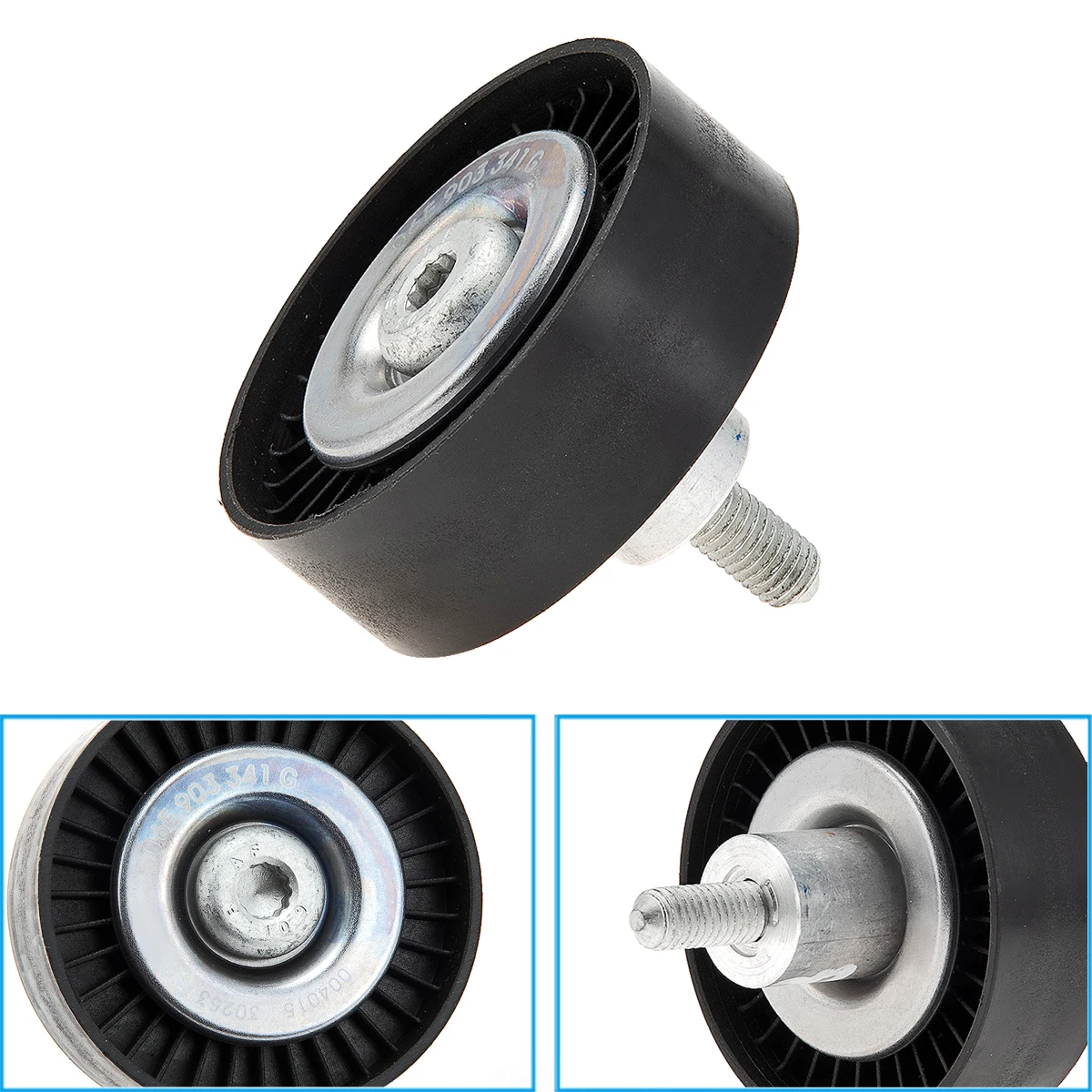 Drive Belt Idler Pulley 06E903341G 06E903341A For Audi A4 A5 A6 A7 A8 Q5 Q7 S4 S5 SQ5 2.0L 3.0L 3.2L