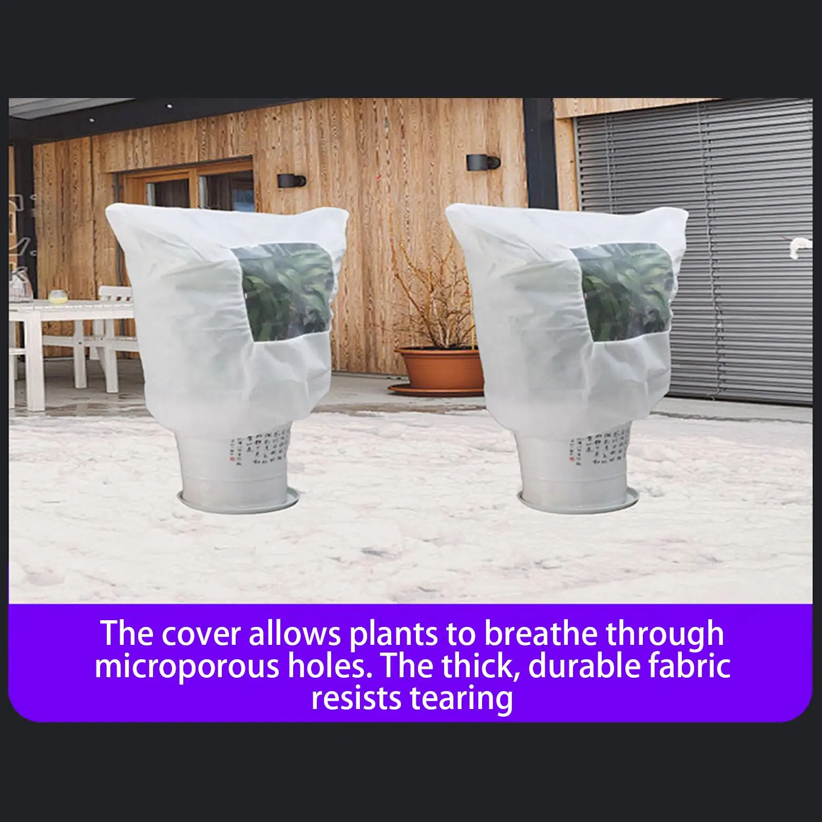 

Plant Frost Protection Covers Garden Freeze Protection Frost Cover With Drawstring Nonwoven Warm Shrubs Blanket For Winter