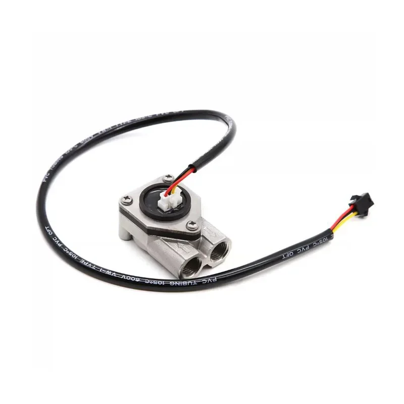 304 Stainless Steel G1/4 Hall Effect Water Flow Sensor 0.1-1L/min NPN DC3.5-24V Flow Meter
