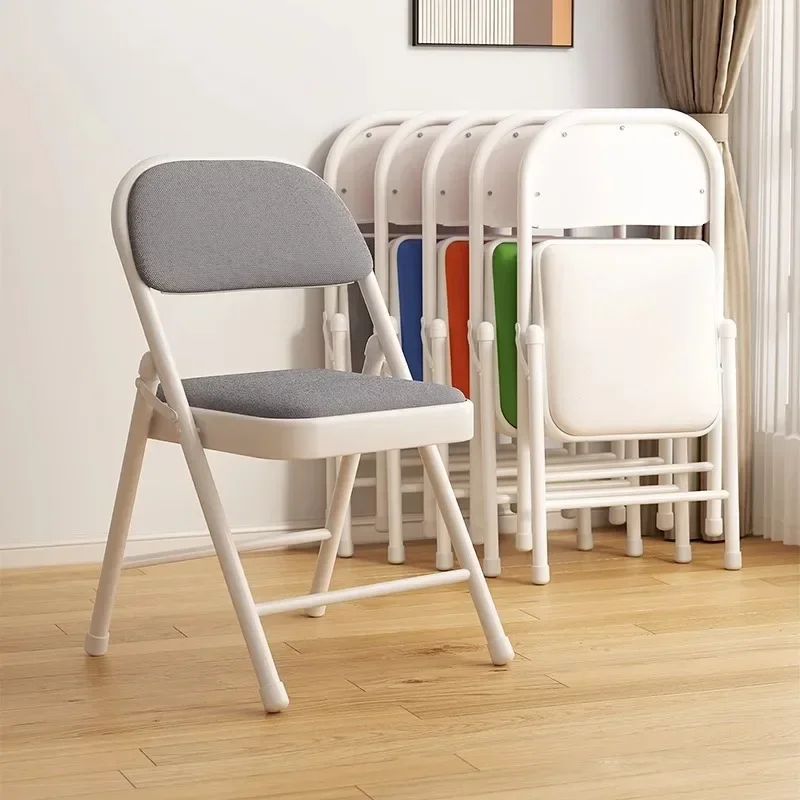 

Backrest Household Stool Leisure Folding Dining Chair Living Room Simple Portable Meuble Scandinave Buffet Computer Chair