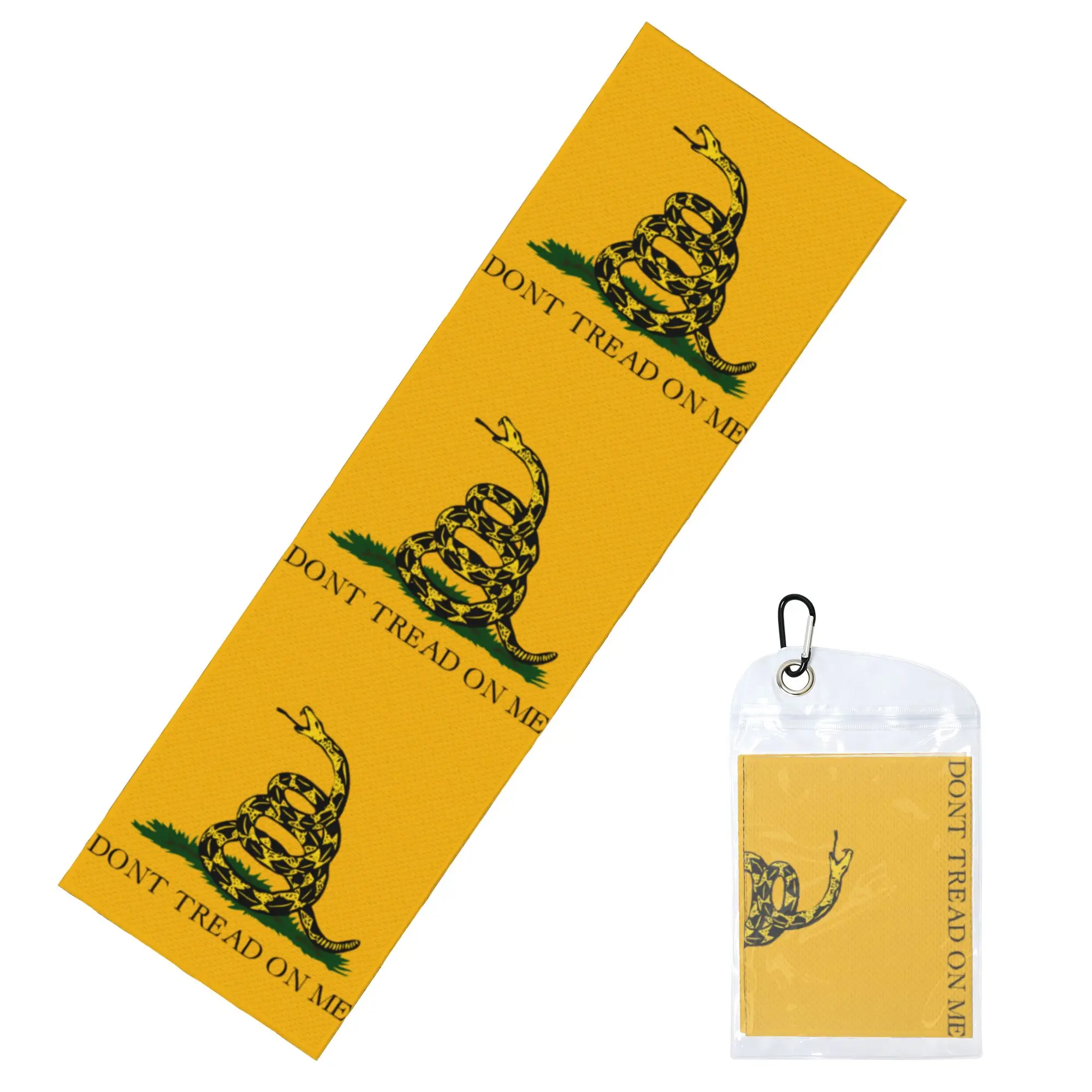 Cold Exercise Towel Dont Tread On Me Gadsden Flag Beach Sports Yoga Swimming Camping Towel Refreshing Sports Scarf Face Towels