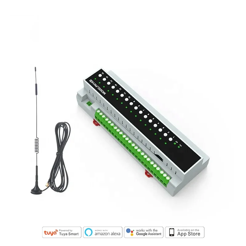 Tuya 16CH Zigbee3.0 Light Curtain Smart Switch Yandex Compatible Home Control Module