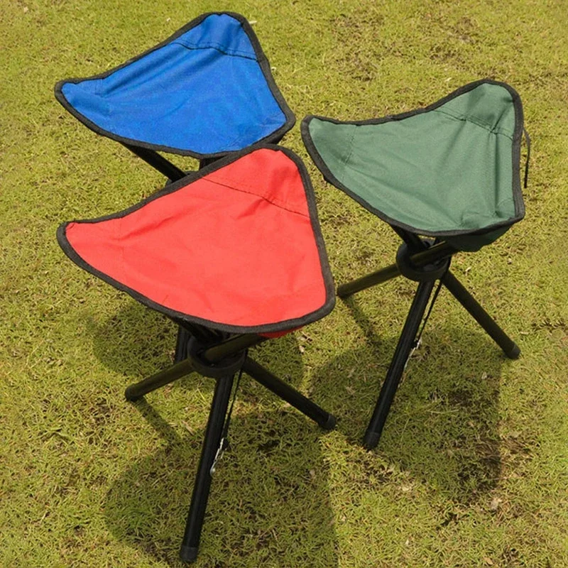 Outdoor Folding Chair Fishing Chair Camping Stools Three-Legged Foldable Chair Hiking Travel Picnic Bench Camping Equipment