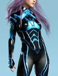 Carnival Blue Fancy Robot Bodysuit Women Funny Cosplay Costume Game Anime Jumpsuit Catsuit Adult Long Sleeve Zentai Clothes