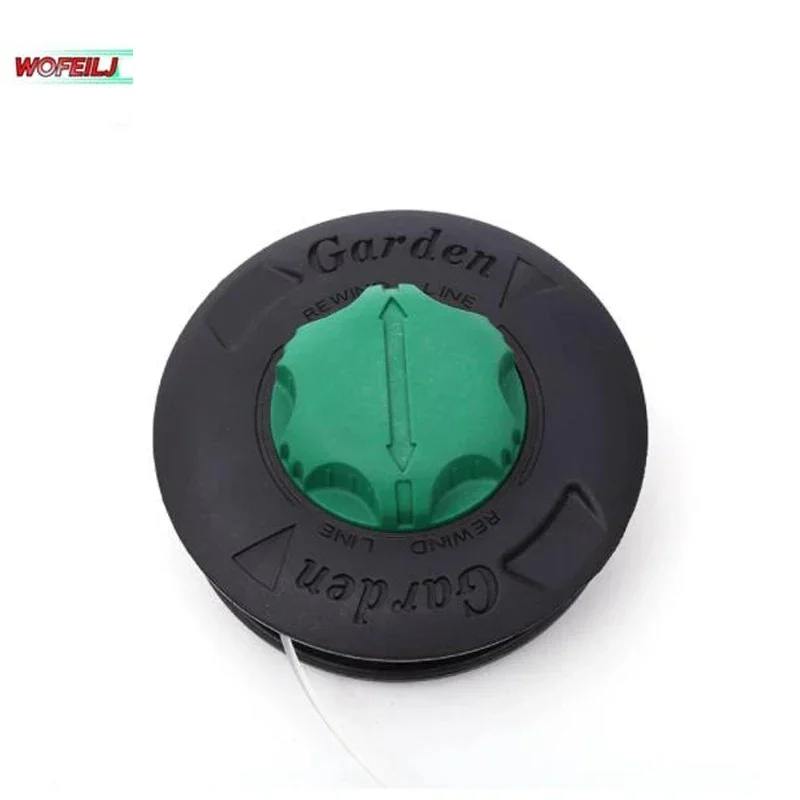 NEW Grass Trimmer 2 Lines Cutter Head Thread M10 Aluminum Nylon Brush Mower Bump Spool Line String Saw Grass Brush MowerUniversa
