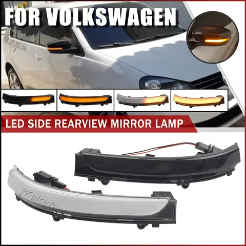 For VW Jetta Mk6 Voyage Saveiro G6 G7 Gol Geracao 6/7/8 UP Spacefox LED Dynamic Turn Signal Light Side Mirror Sequence Indicator