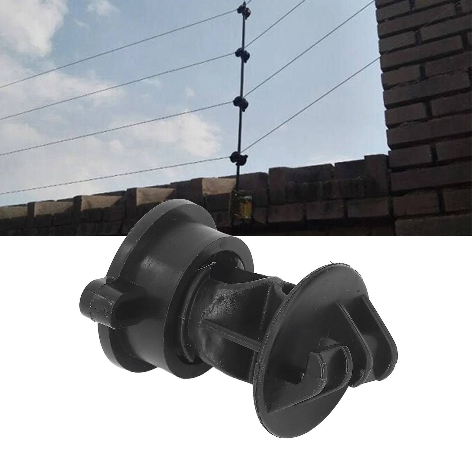 Electric Fence Insulator Insulator ABS 55mm Length 48mm Width  Type Insulators for Electric Fence Agricultural Garden