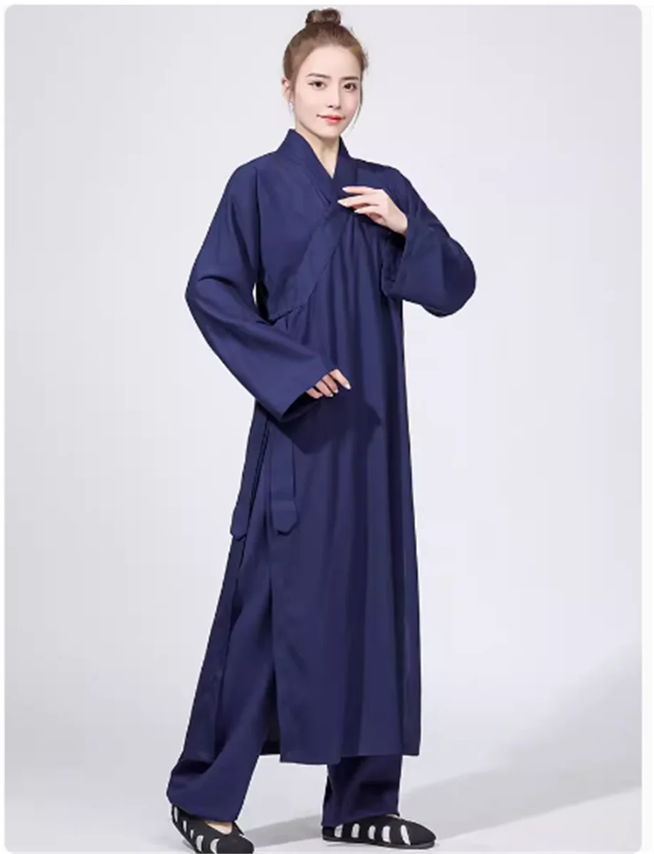 

Men's Spring/Summer Cotton Linen Brocade Fabric Taoist Clothing