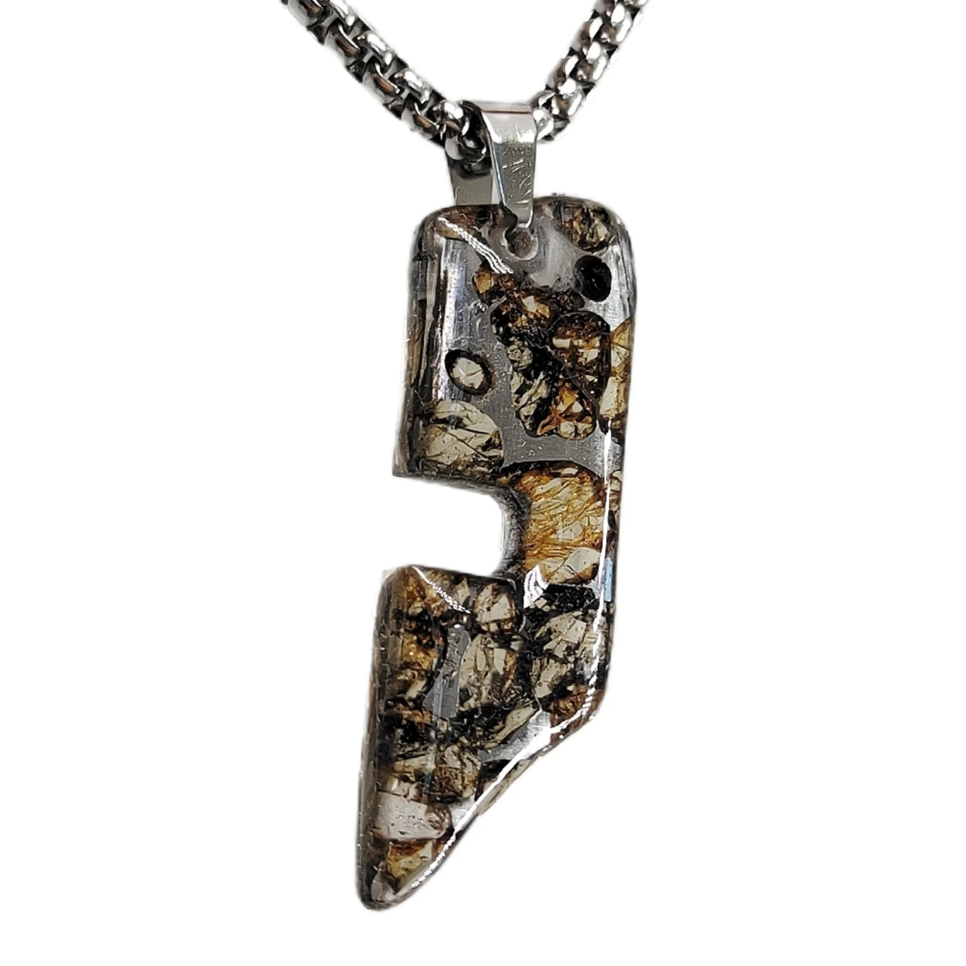 3.5g Seymchan Pallasite Olive Meteorite Premium Pendant Specimen Natural Meteorite Material Handmade pendant Collection- LB112