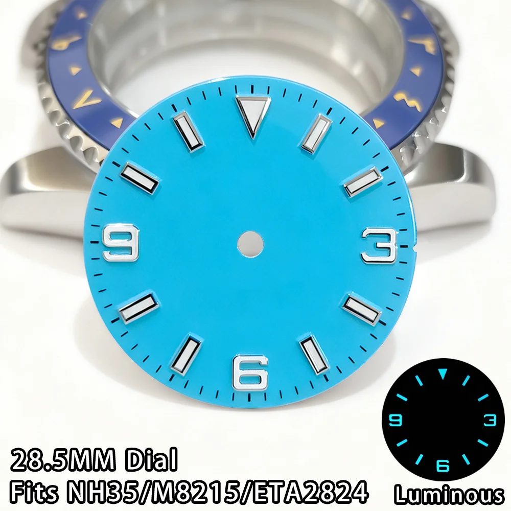 

Циферблат NH35 28,5 мм, механизм NH35, аксессуары для часов с двойным календарем, подходит для циферблата часов NH35/M8215/ETA2824 ﻿ Аксессуары