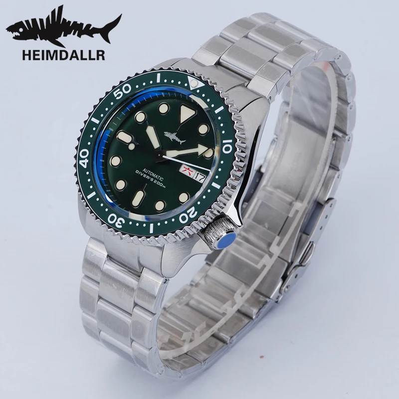 HEIMDALLR New V2 Skx007 Men Watch Ceramic Bezel 200M Waterproof Sapphire NH36 Movement Automatic Mechanical Dive Watch for Men