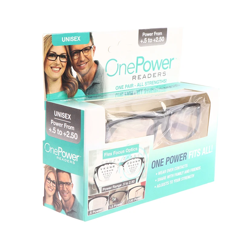 One Power Reading Glasses Auto Adjusting Bifocal Presbyopia Glasses