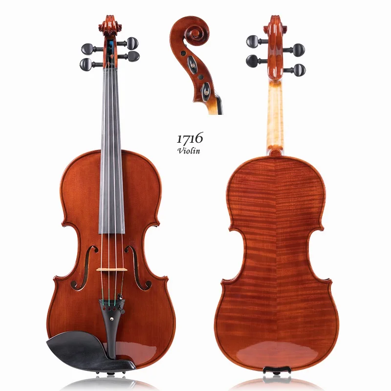 Stradivari 1716 Custom European Spruce Wood Violin Instrument 4/4 Made In China