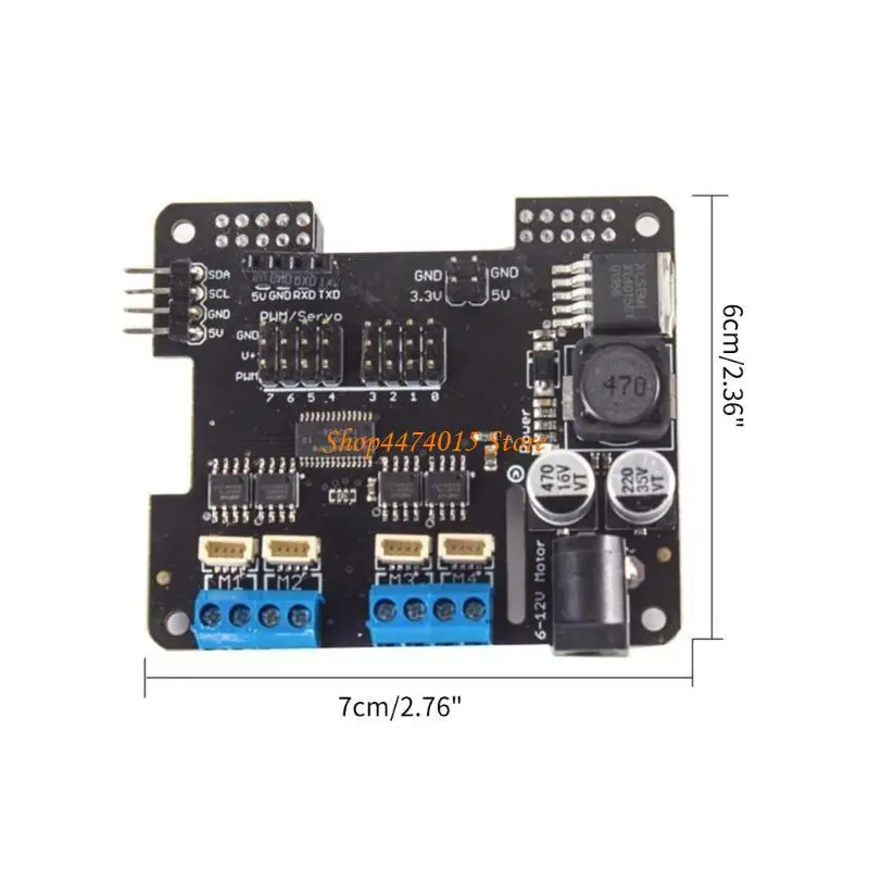 K1AA 스테퍼 모터 모자 확장 보드 Raspberry 4B/3 내장 전압 조절기 회로, 사용하기 쉬운 내장 지원